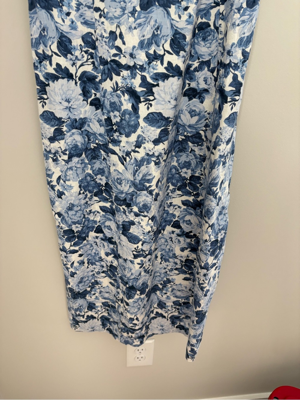 Abercrombie & Fitch Floral Linen Midi Dress size Medium - Picture 4 of 9